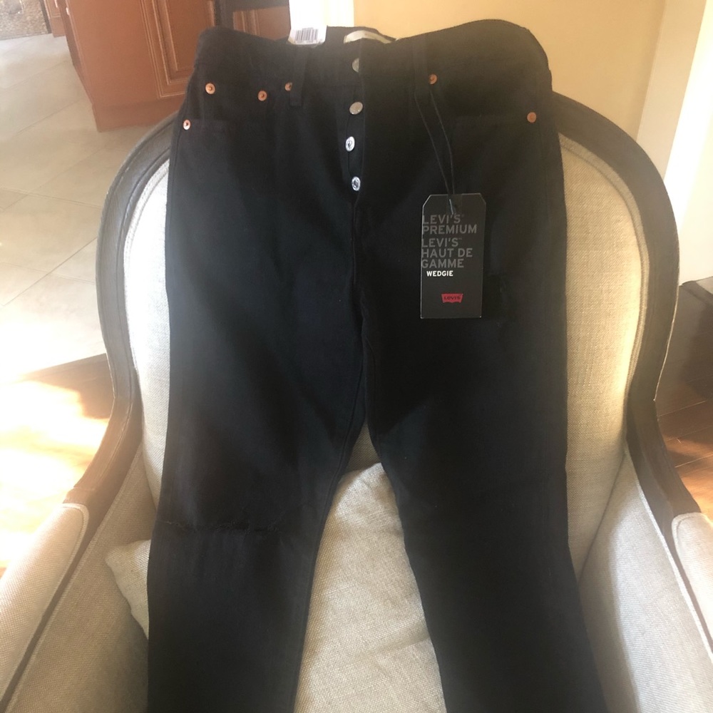 Levi's Black Straight Leg Pants